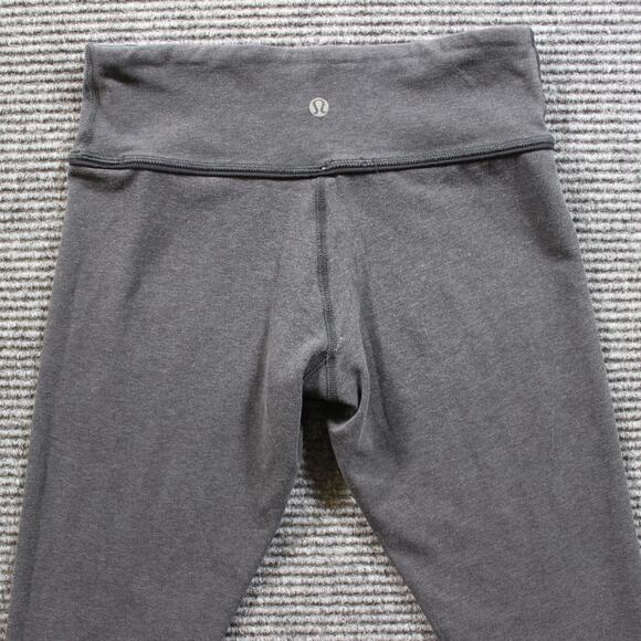 Lululemon Wunder Under Crop Womens 6 Gray High Rise 20” Inseam - Picture 5 of 6
